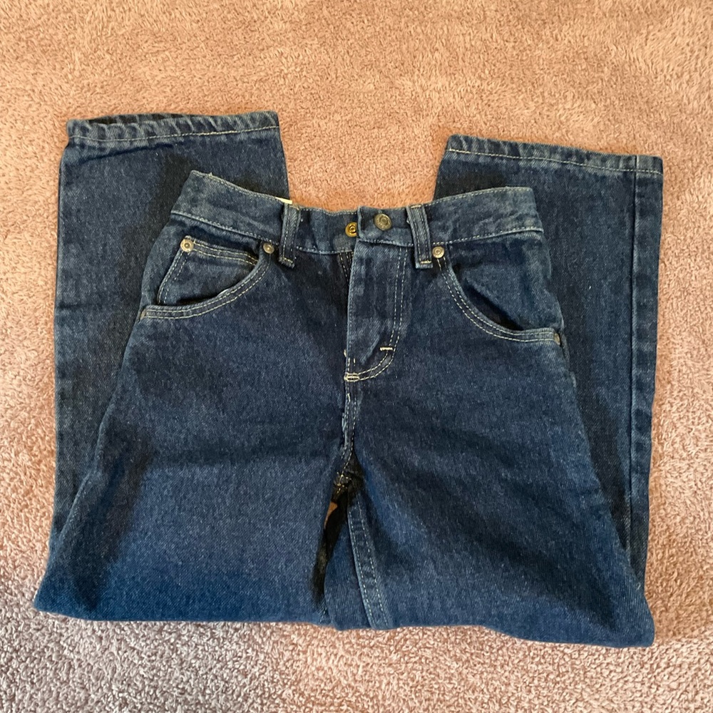 NWT Wrangler Loose Fit Denim Jeans Size 7 Slim Adjustable Waist - Picture 6 of 7